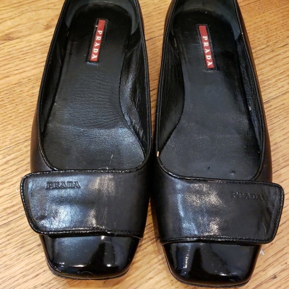 Prada flats black Size 8 /39 - Picture 2 of 8
